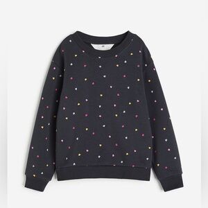 H&M Girls Datk Gray Sweater 6X/7